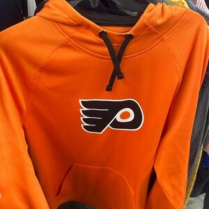 Fanatics Philadelphia Flyers Bright Orange Sweater with Black Accents